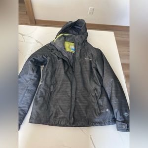 Women Columbia size m Omni tech interchange winter coat jacket charcoal green